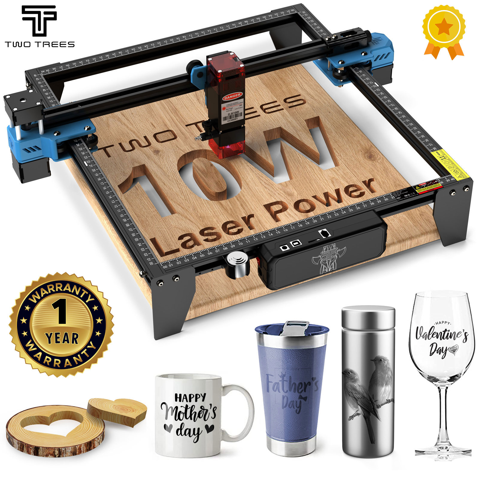 Industrial Laser Printing Machine - TwoTrees TTS-10 Pro 80W Lazer Gravür