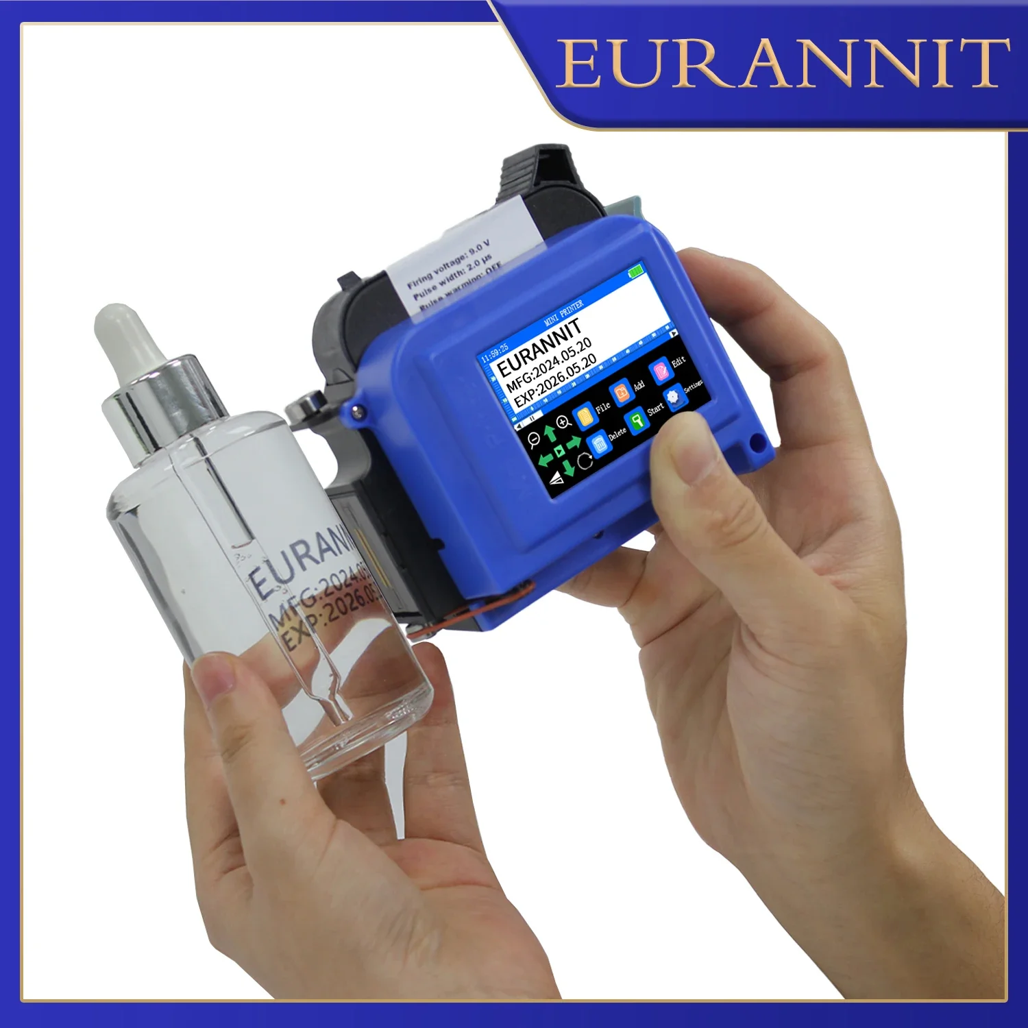 Industrial Laser Printing Machine - EURANNIT E11 25.4mm/1 inç Taşınabilir Mini