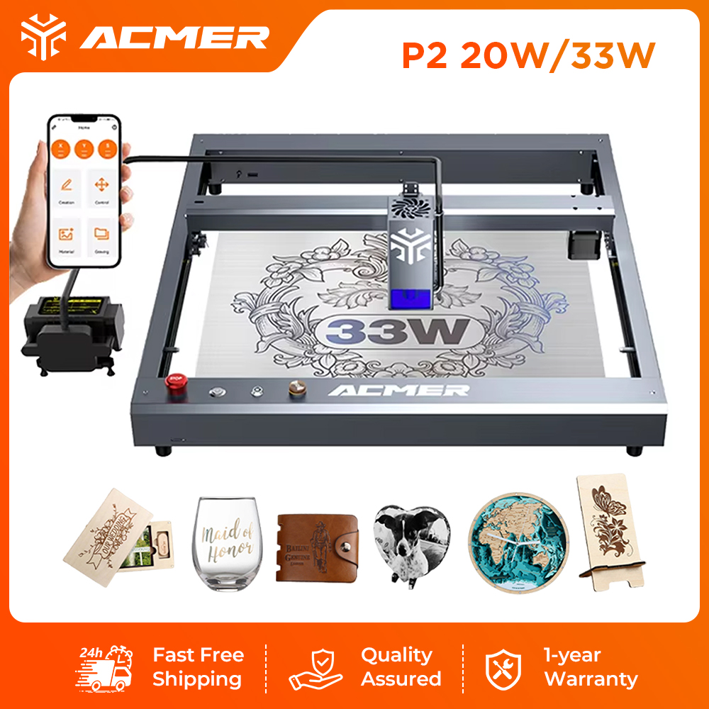 Industrial Laser Guide - ACMER P2 33W Lazer Gravür ve