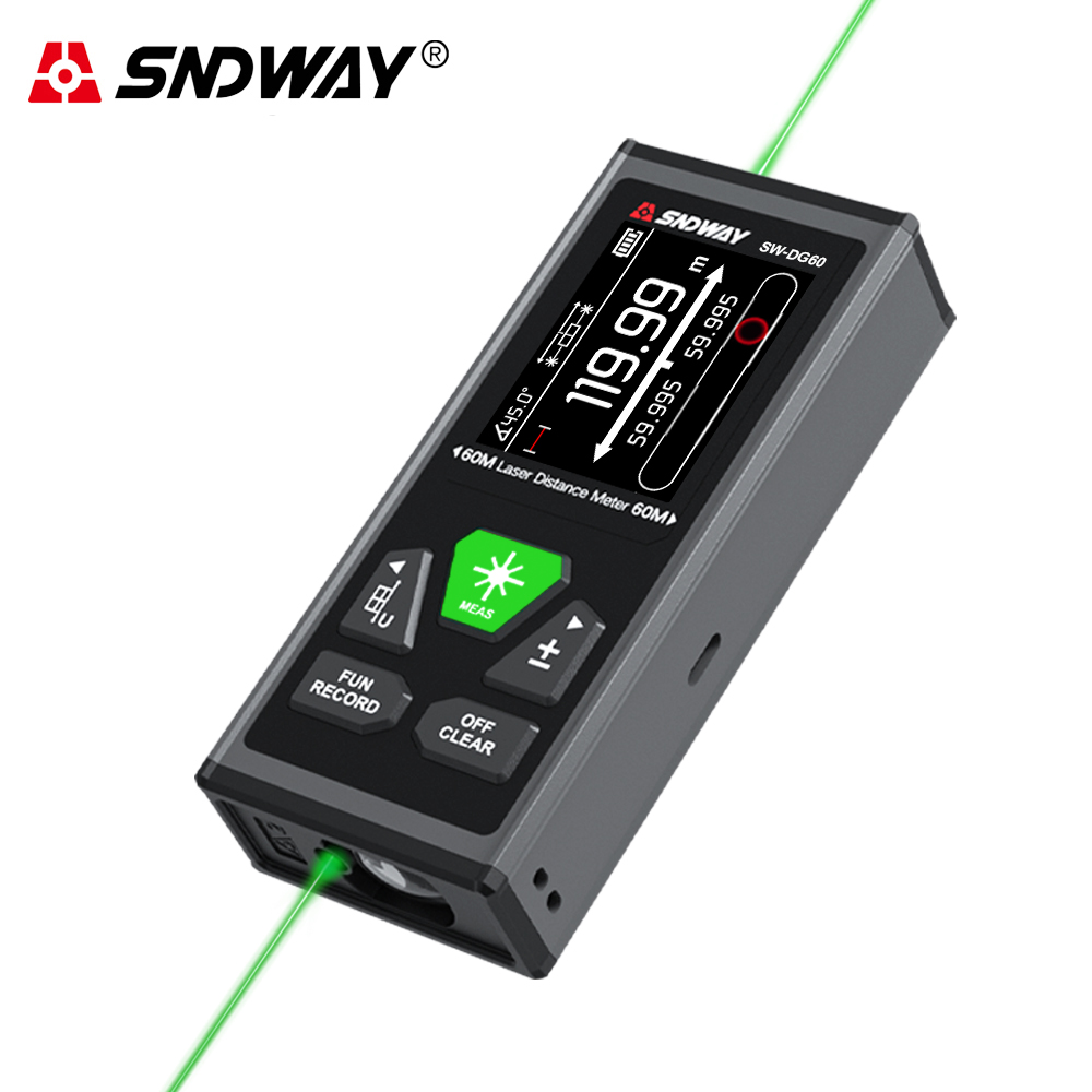 Industrial Laser Rangefinder - SNDWAY Çift Lazer Mesafe Ölçer Şarj