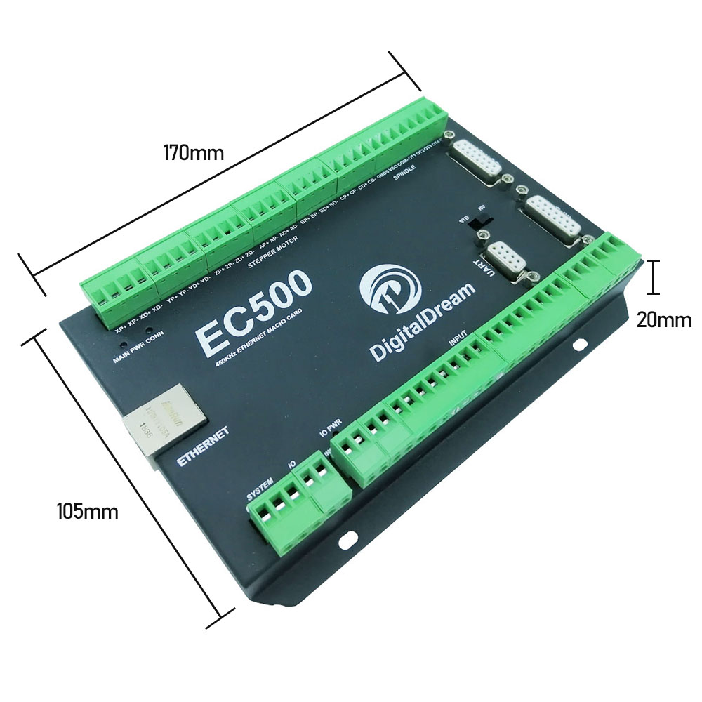 Breakout Board Mach3 - Mach3 Ethernet CNC Kontrol Cihazı EC500