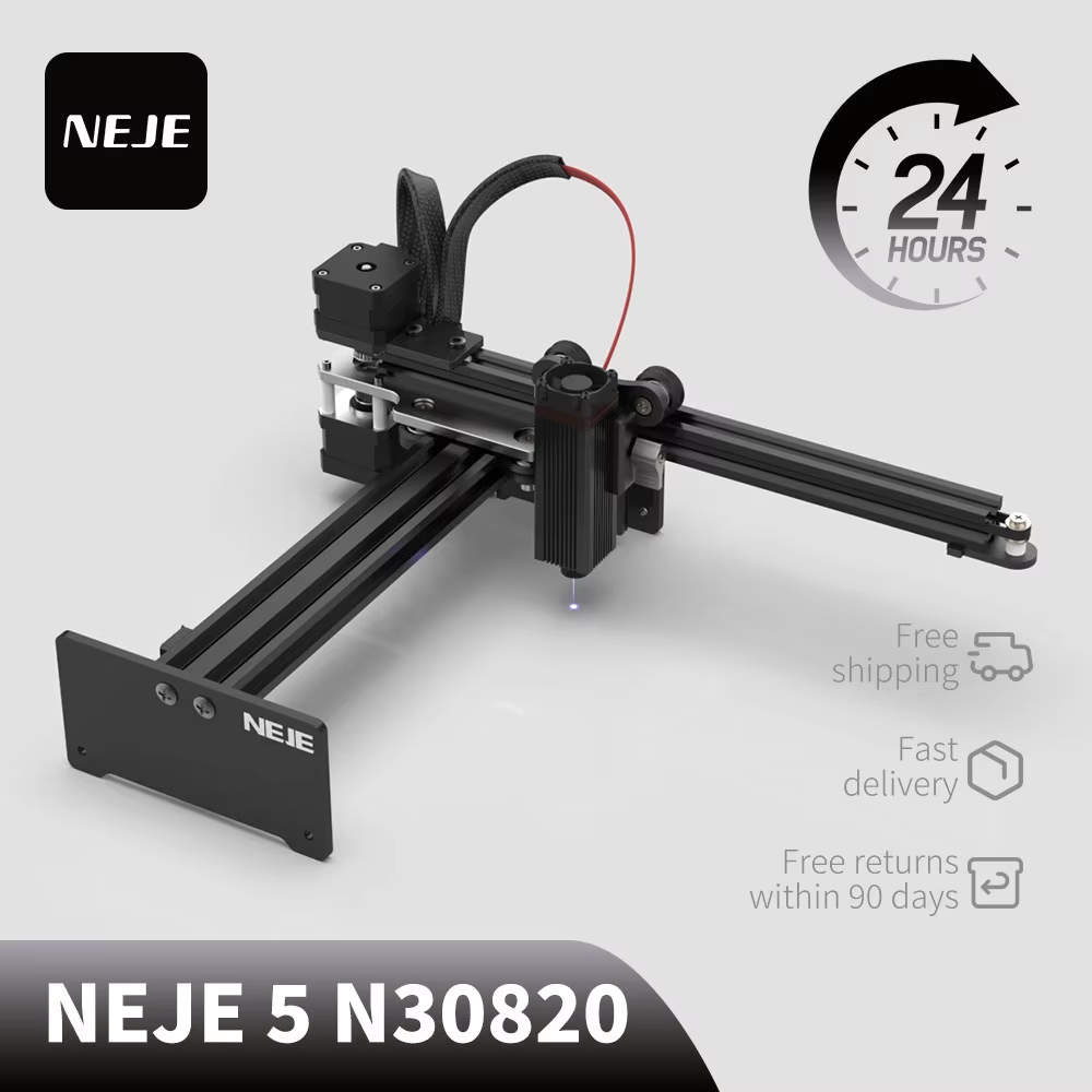 NEJE 5 N30820 40W Mini CNC Laz - Industrial Laser Printing Machine incelemesi ve fiyatı