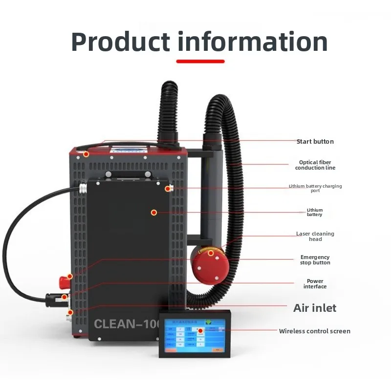 Sırt Çantası Tipi, Taşınabilir - Industrial Laser Cleaning Equipment incelemesi ve fiyatı