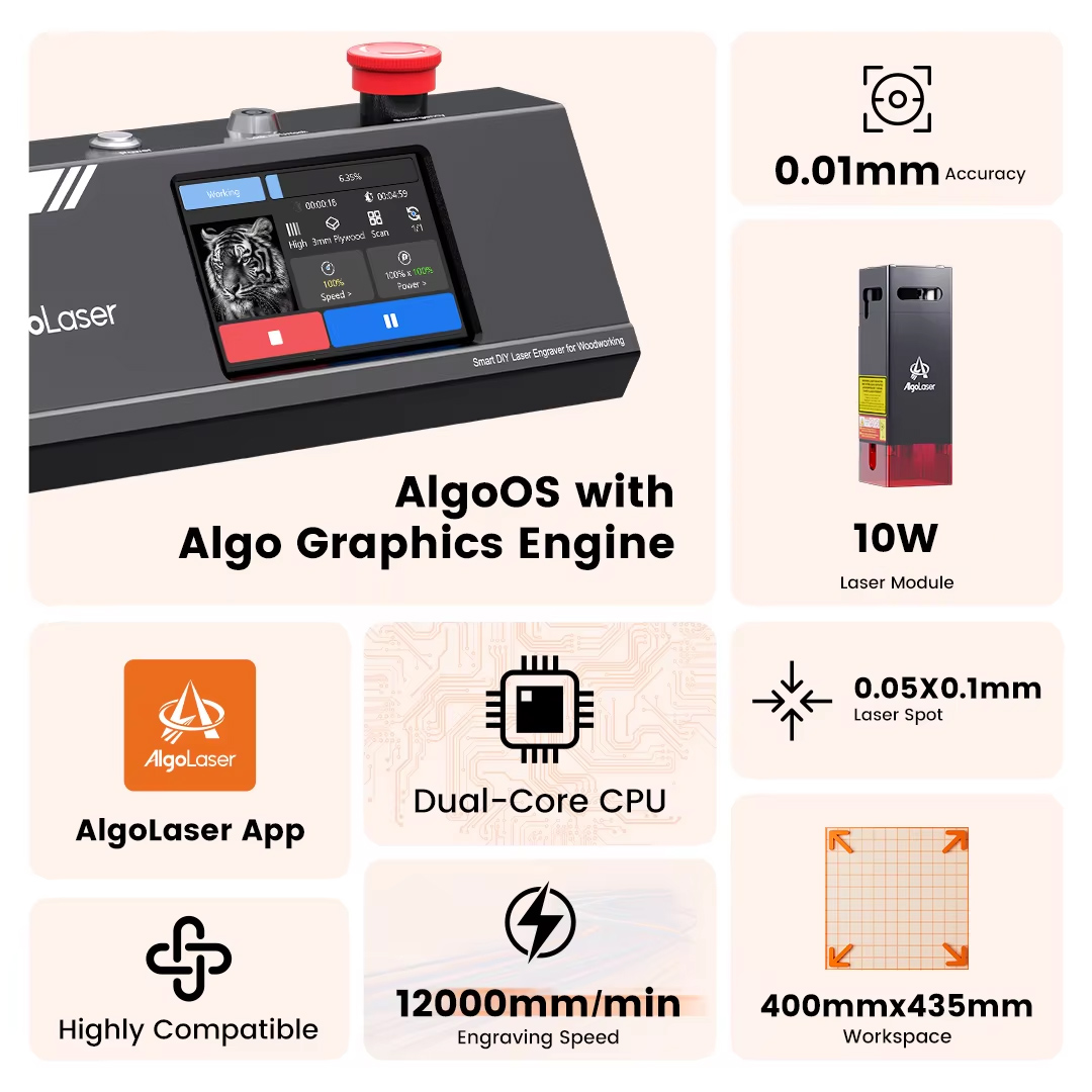 Algolaser DIY Masa Tipi 40*43c - Industrial Laser Etching Machine incelemesi ve fiyatı