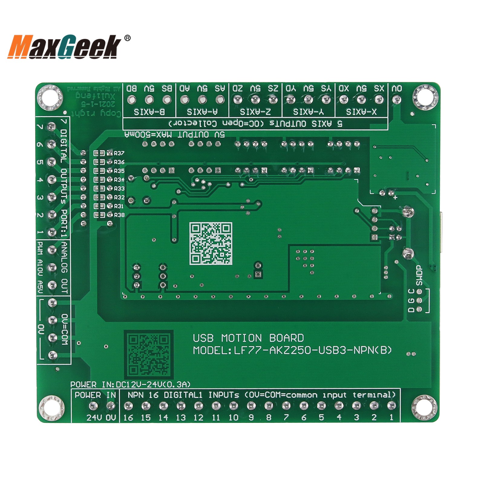 Maxgeek LF77-AKZ250-USB3-NPN 3 - Breakout Board Mach3 incelemesi ve fiyatı