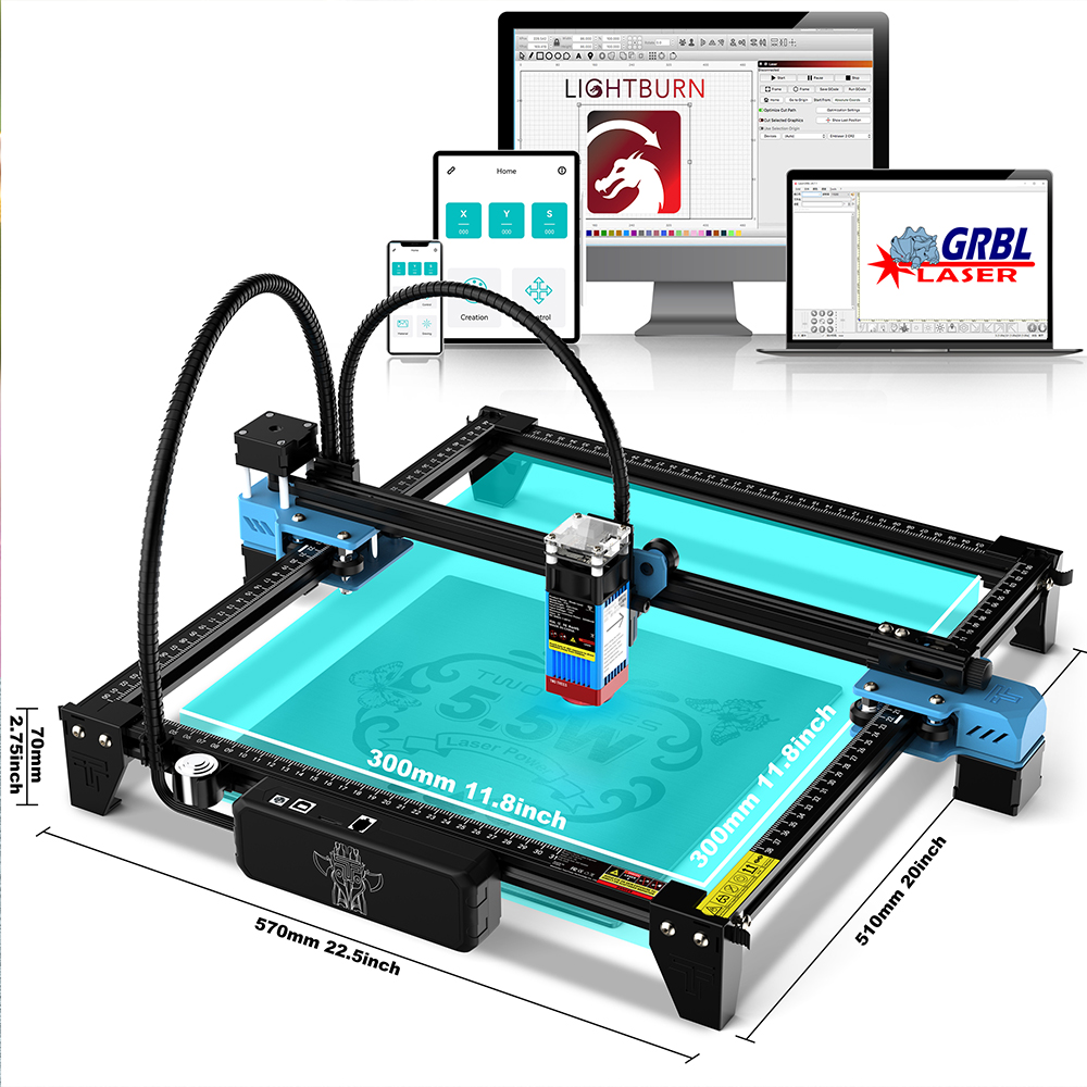 TwoTrees TTS-55Pro Başlangıç S - Industrial Laser Etching Machine incelemesi ve fiyatı