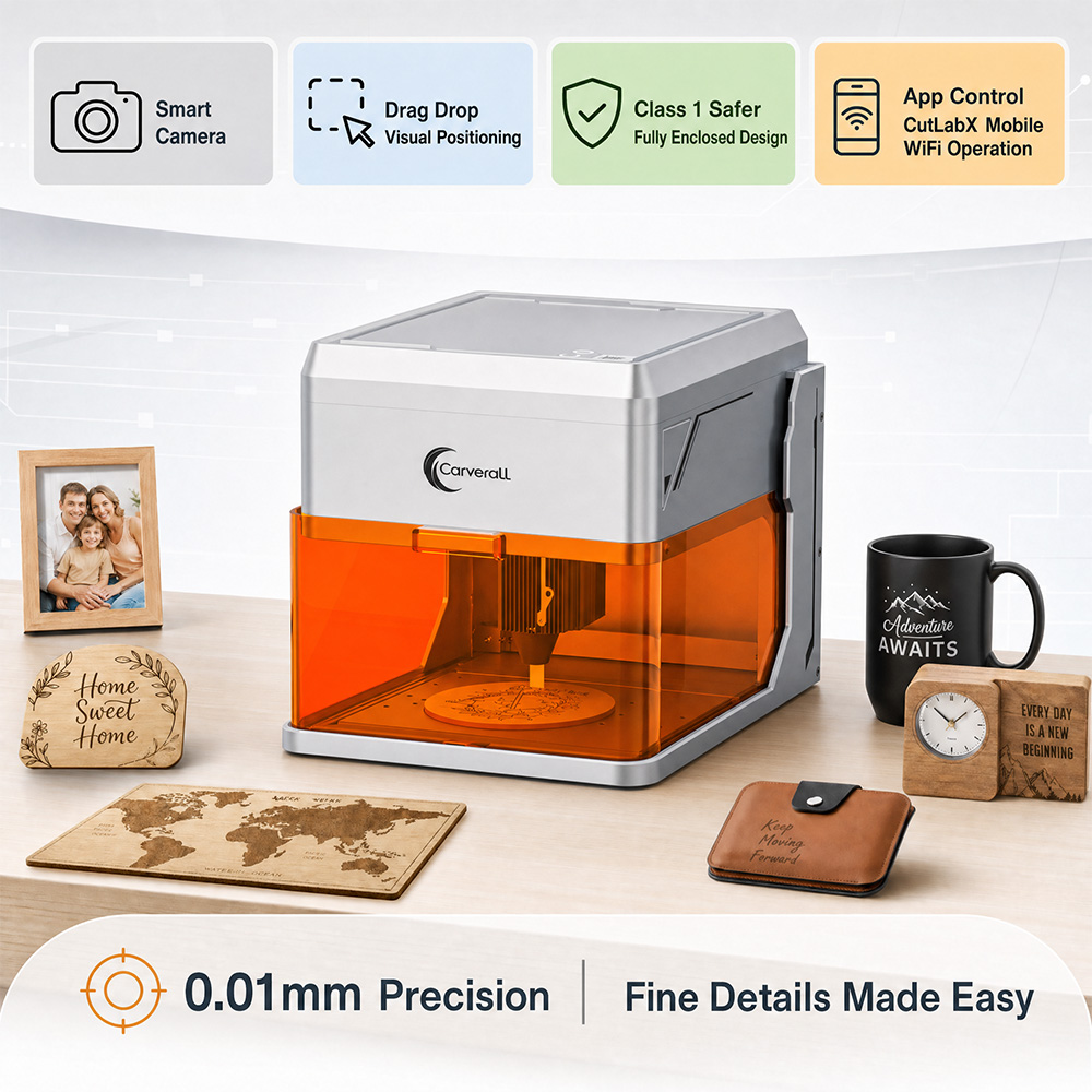 Carverall A1PRO 10W Lazer Grav - Industrial Laser Etching Machine incelemesi ve fiyatı